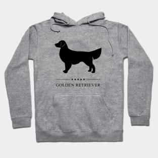 Golden Retriever Black Silhouette Hoodie